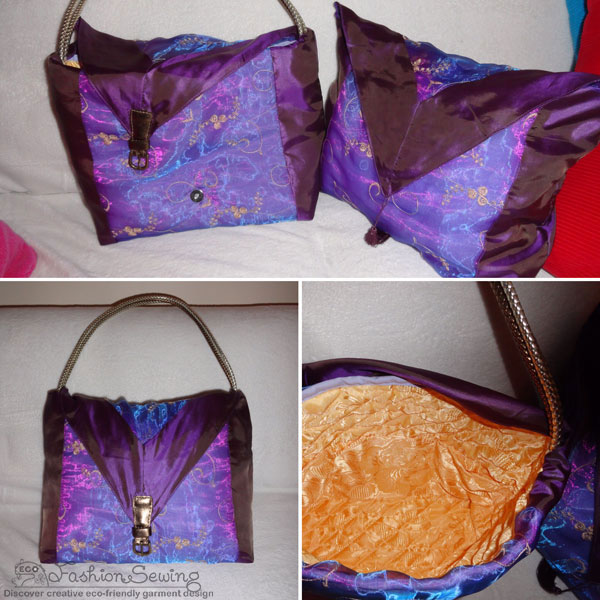 My first creative alteration as a fashion student (cushion turned into a bag);